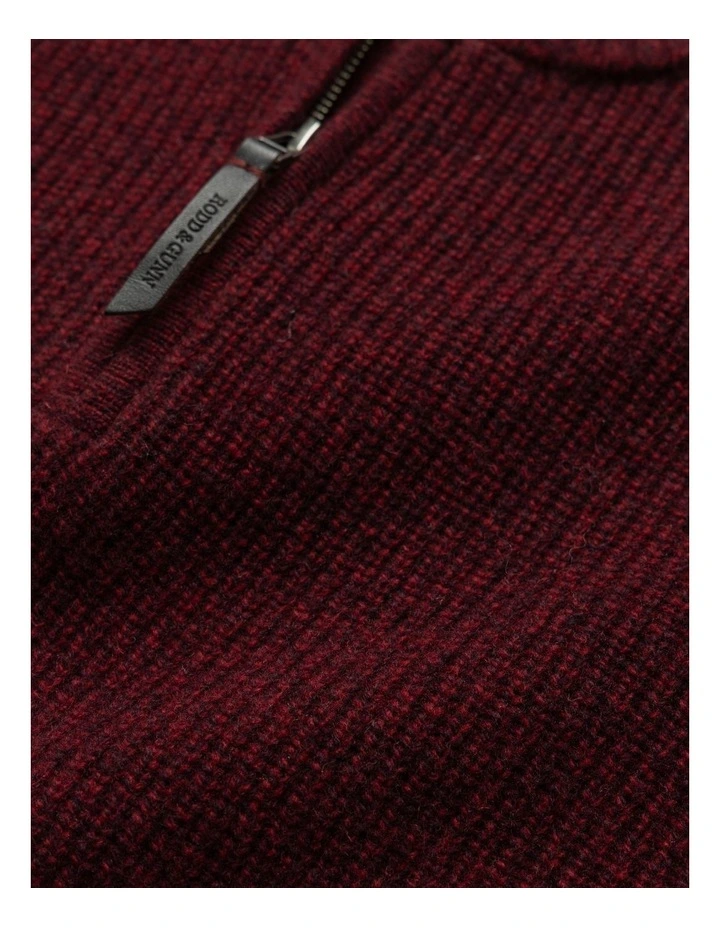 Robbies Road Knit Sweater in Berry