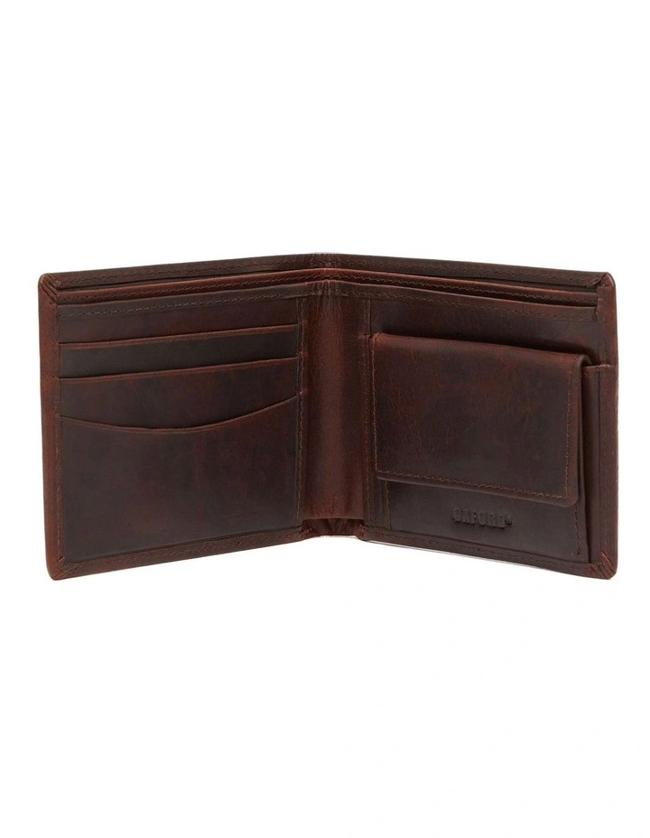 Holbrook Leather Wallet in Brown Dark