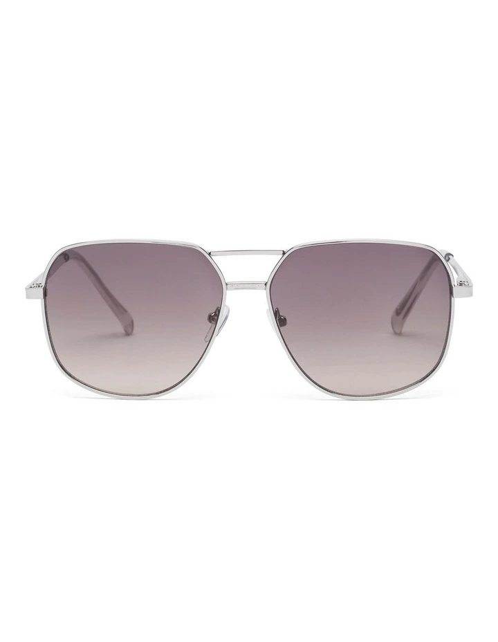 Monaco Aviator Sunglasses in Silver