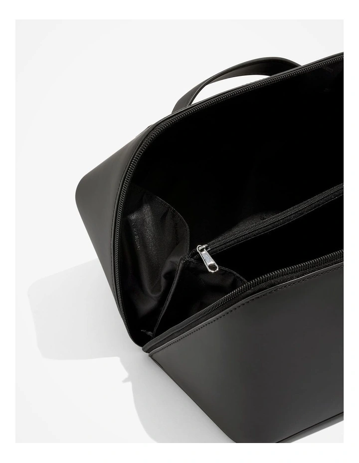 Large Convertible Cosmetic Case in Black
