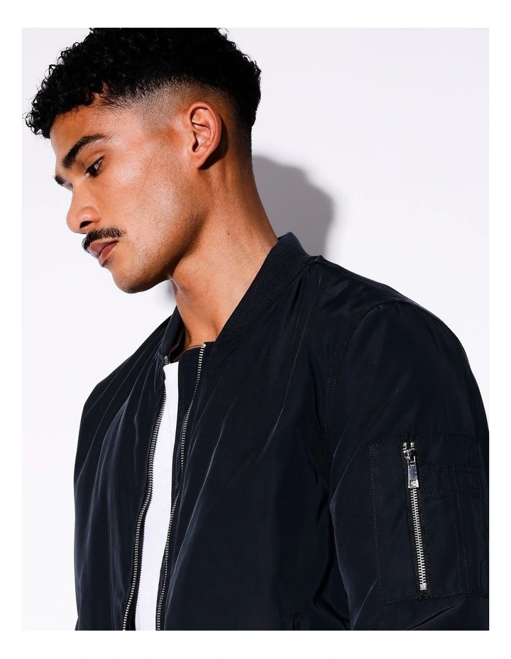 Langy Bomber Jacket in Navy