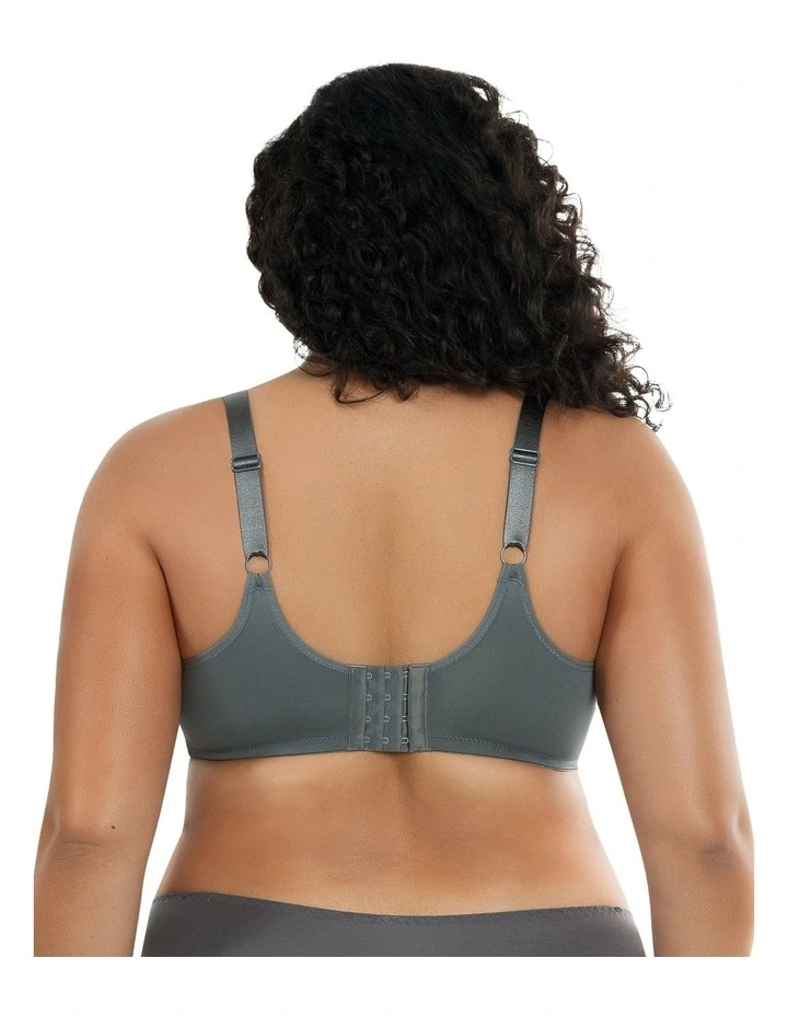 Enora Underwire Minimiser Bra in Charcoal