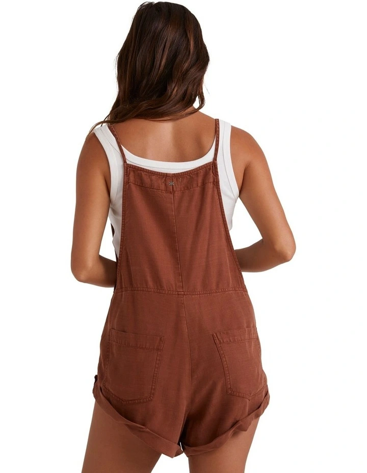 Wild Pursuit Playsuit in Toasted Coconut
