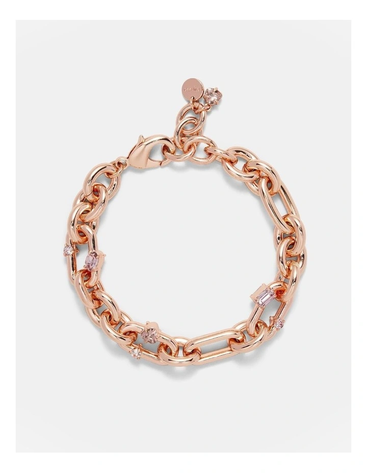 Found Link Bracelet in Rose Gold