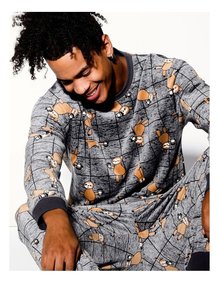 Cozy Knit Morning Sloth Pyjama Set
