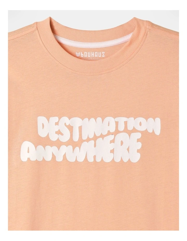 Essentials Print T-Shirt in Orange