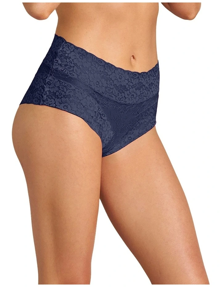 Lace Full Brief in Medieval Blue