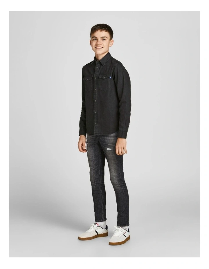 Sheridan Shirt in Black Denim