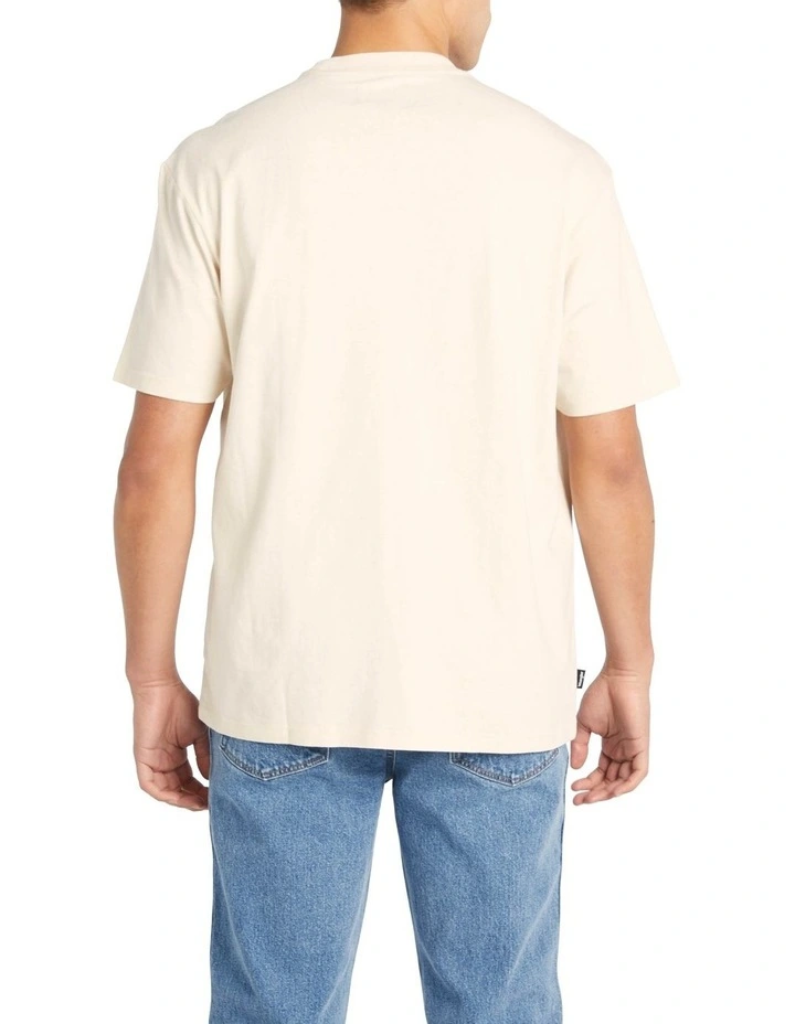 Flowers Slacker Tee in Ecru