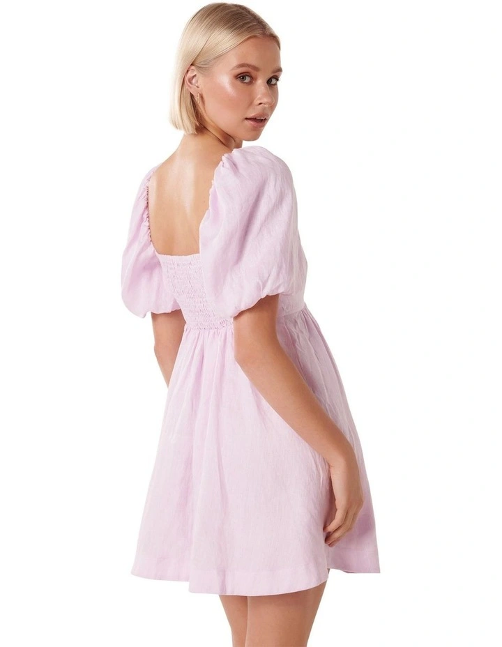 Serafina Mini Dress in Lilac