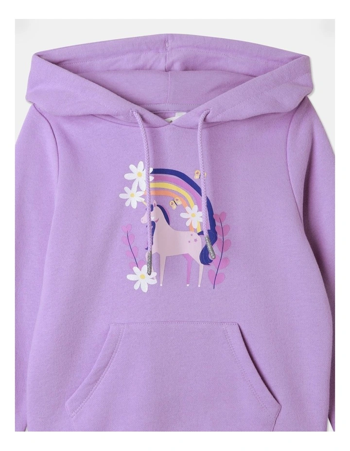 Essential Hooded Sweat Top in Lavender