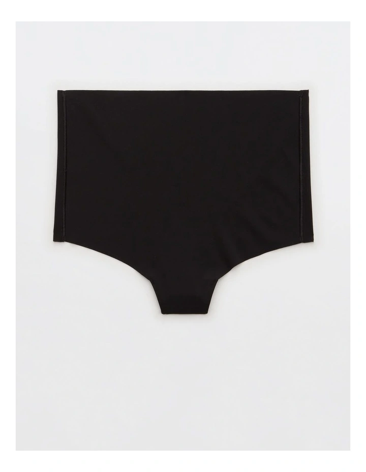 Smoothez No Show Xtra High Rise Thong Underwear in Black