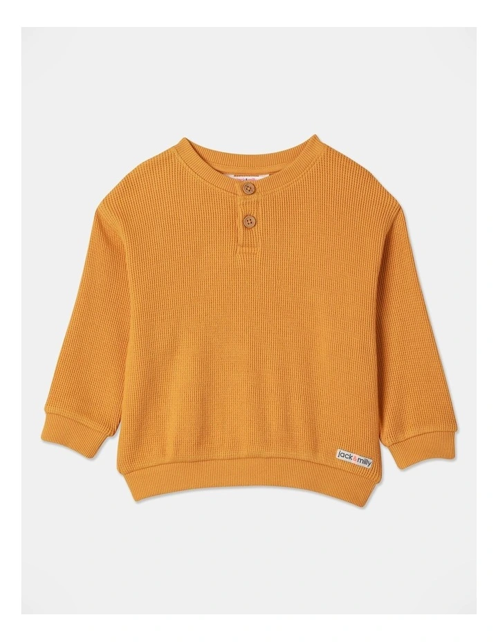 Quinn Henley T-Shirt in Yellow