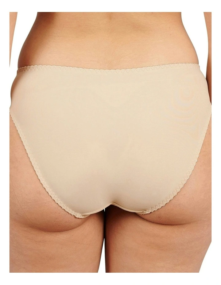 Arum Microfiber and Lace Hipster Brief in Skin