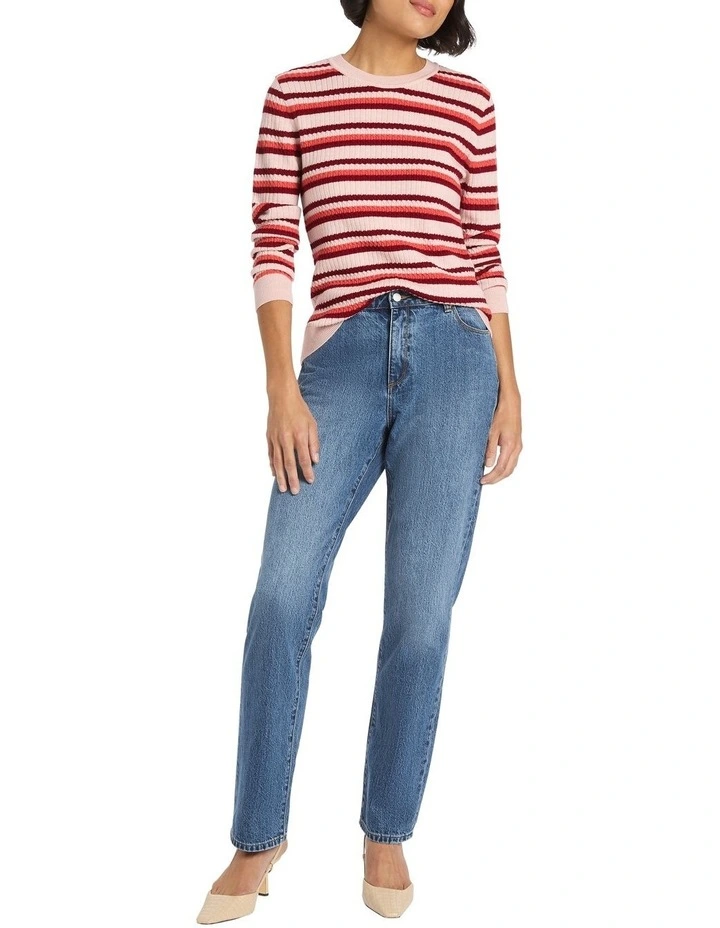Striped Cable Knit in Multi