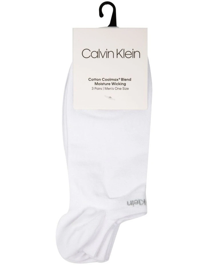Coolmax Sports Liner 3 Pack in White