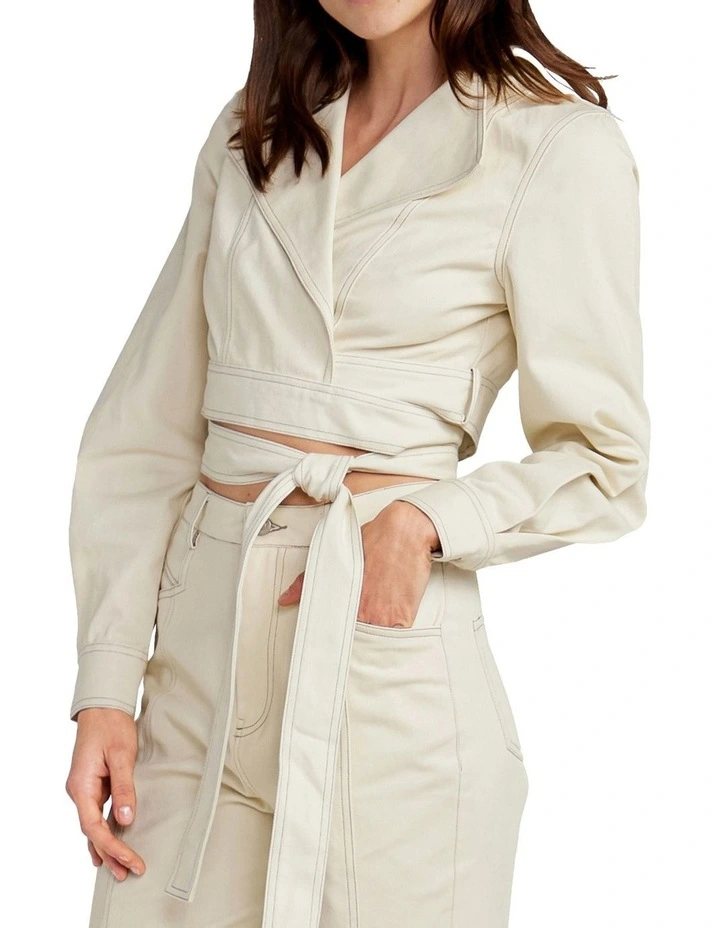 Love Lies Wrap Jacket in Ivory