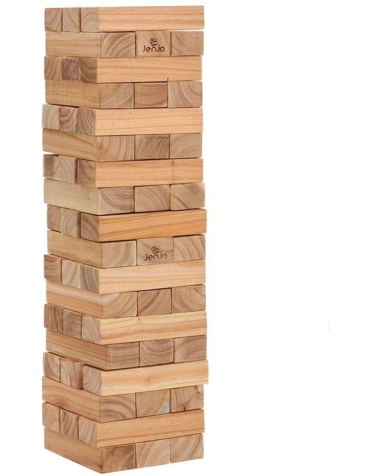 54 Piece Outdoor Giant Wooden Block Game 81cm
