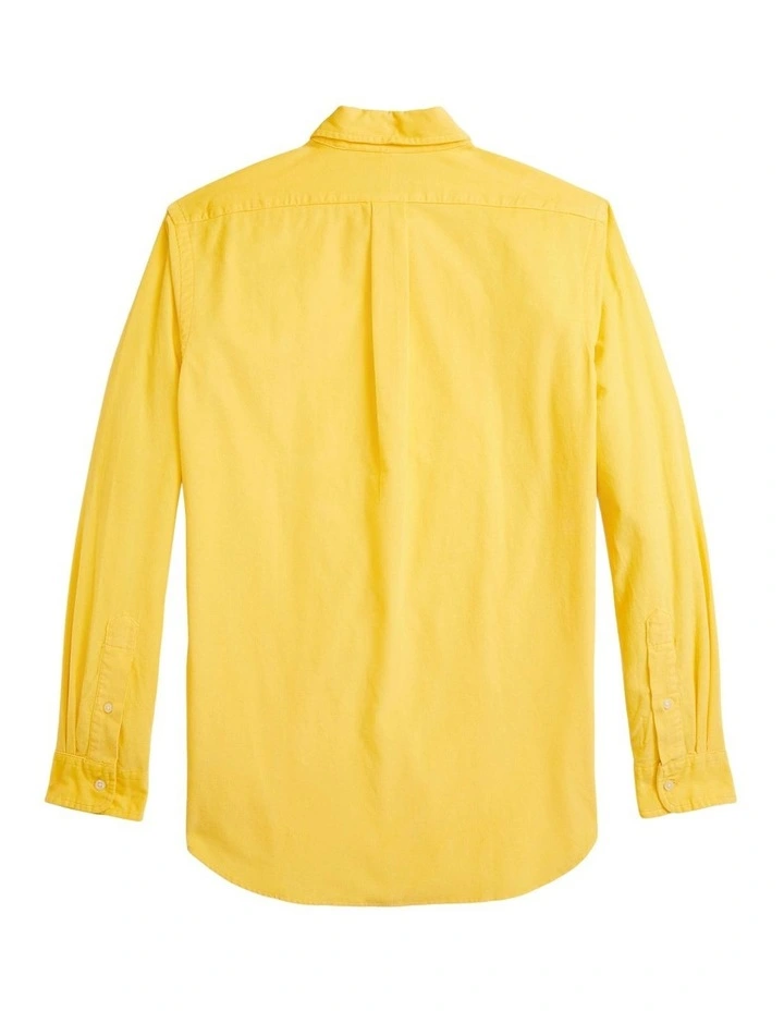 Classic Fit Corduroy Shirt in Yellow