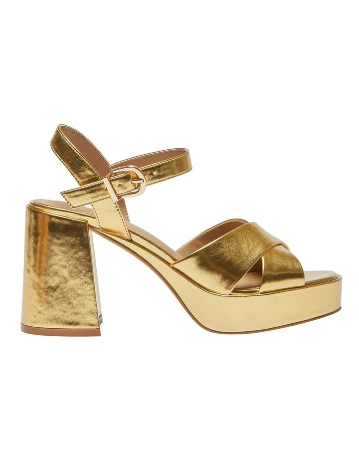 Sienna Sandals in Gold Metallic