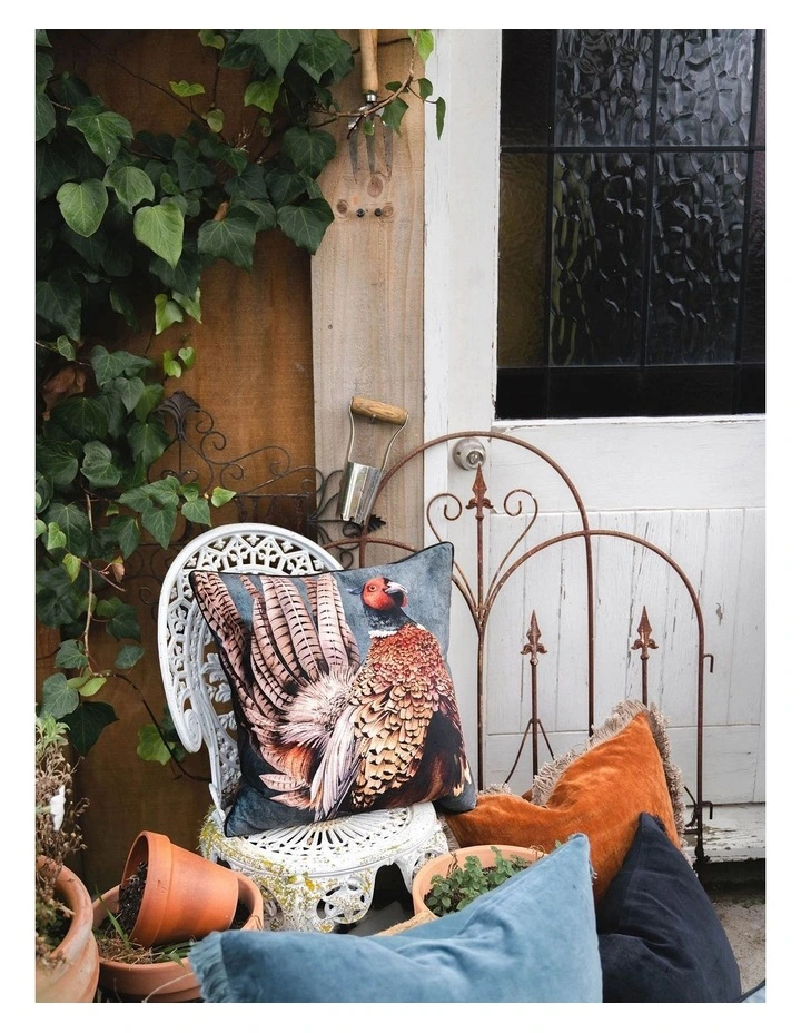 Phil the Pheasant Cushion 50x50cm in Multi