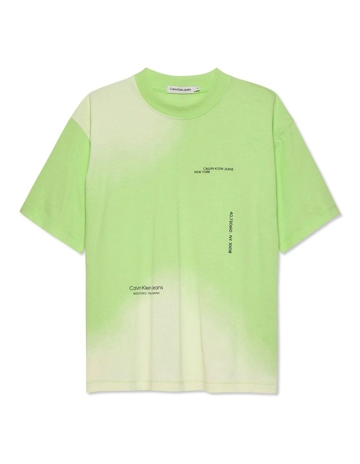 Spray All-Over Print Short Sleeve T-Shirt in Exotic Min