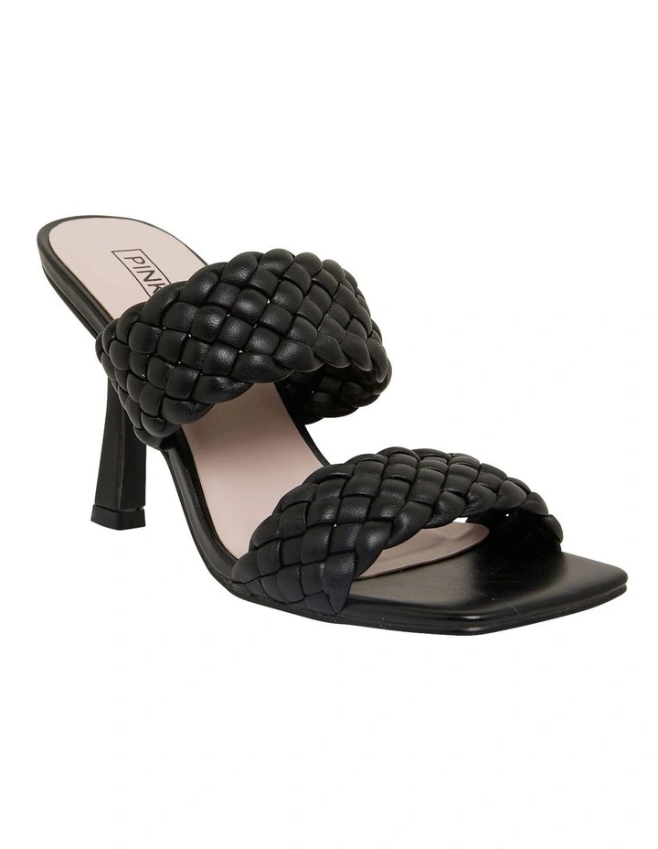 Jacinta Black Weave Glove Sandals