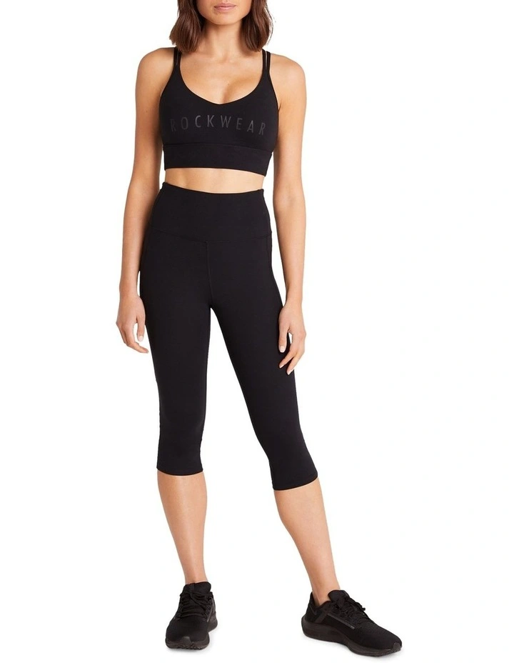 Luxesoft Low Impact Sports Bra in Black
