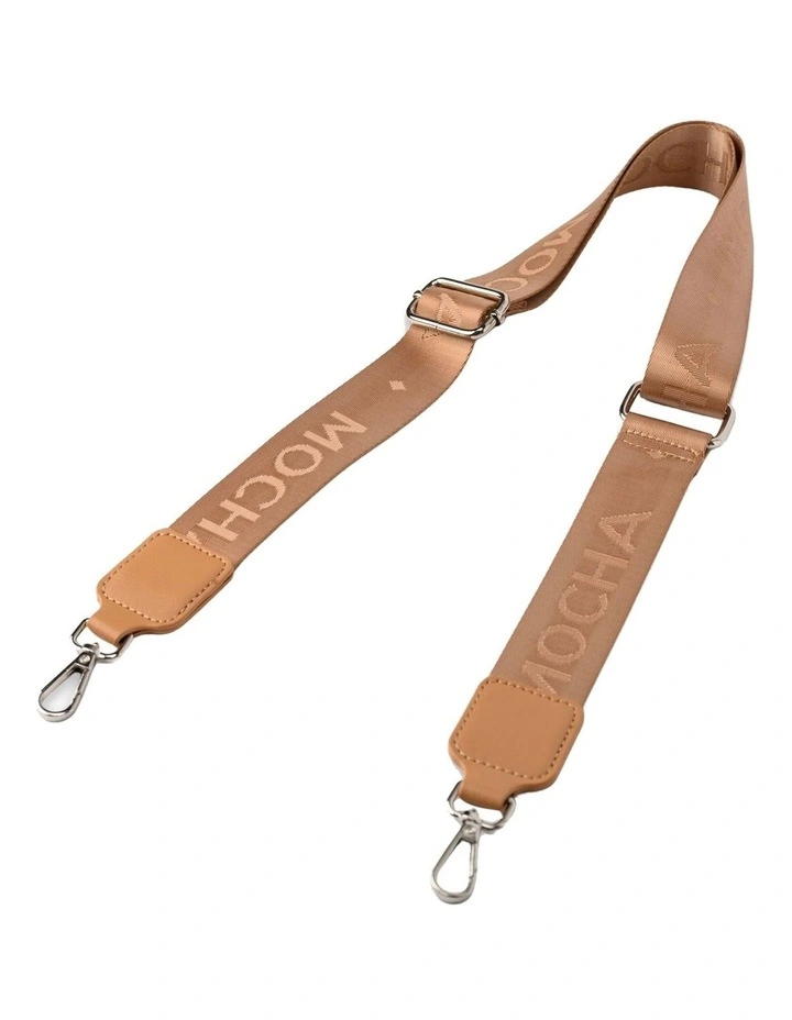 Logo Webbing Strap in Tan