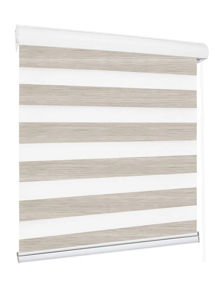 Blackout Zebra Roller Blind Curtains 180x210cm in Beige