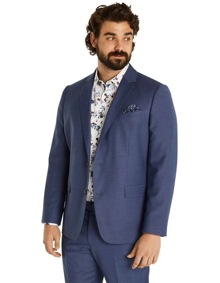 Martin Stretch Suit Jacket in Blue