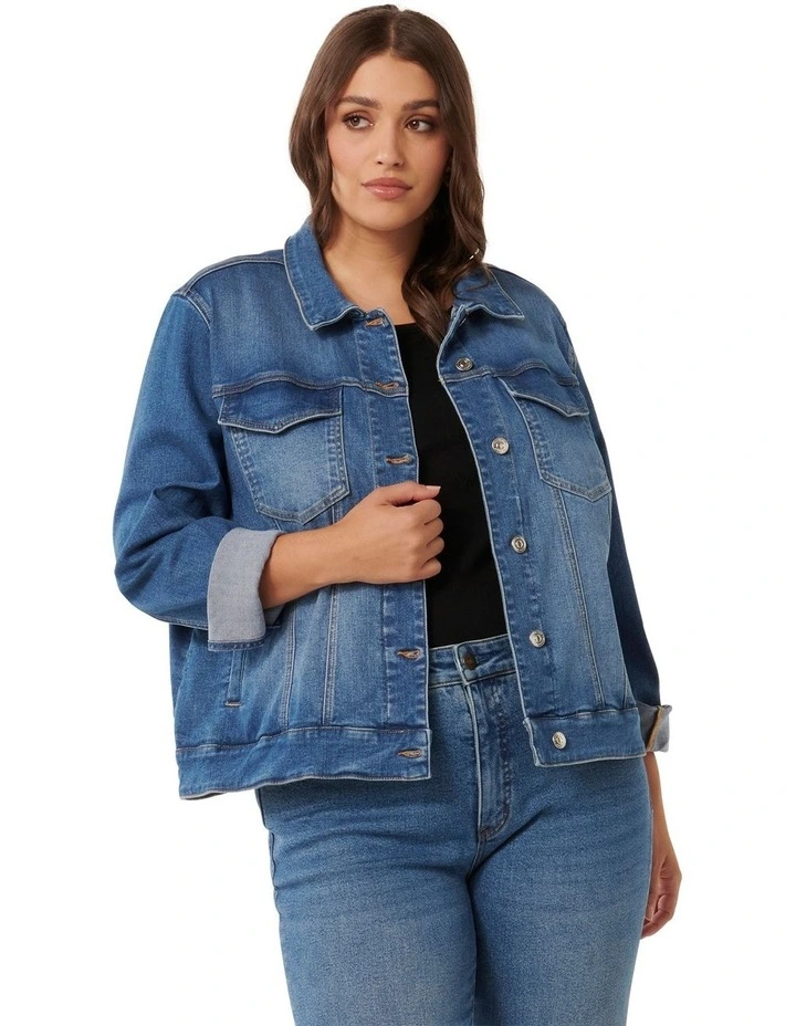 Jamie Fitted Jacket in Blue