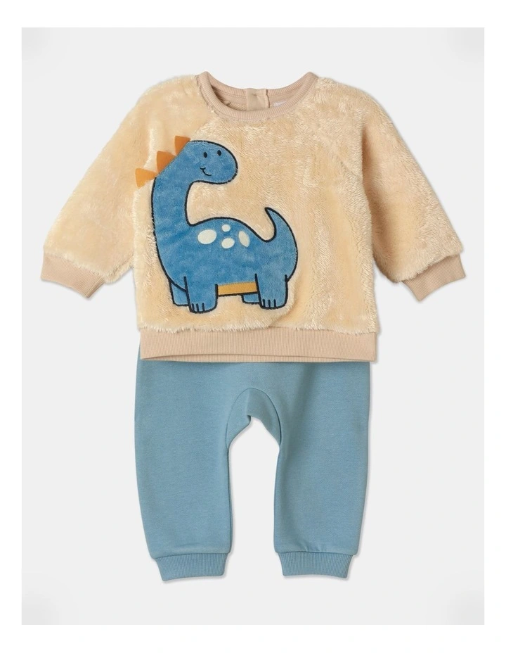 Dino Tracksuit Set in Cornflower