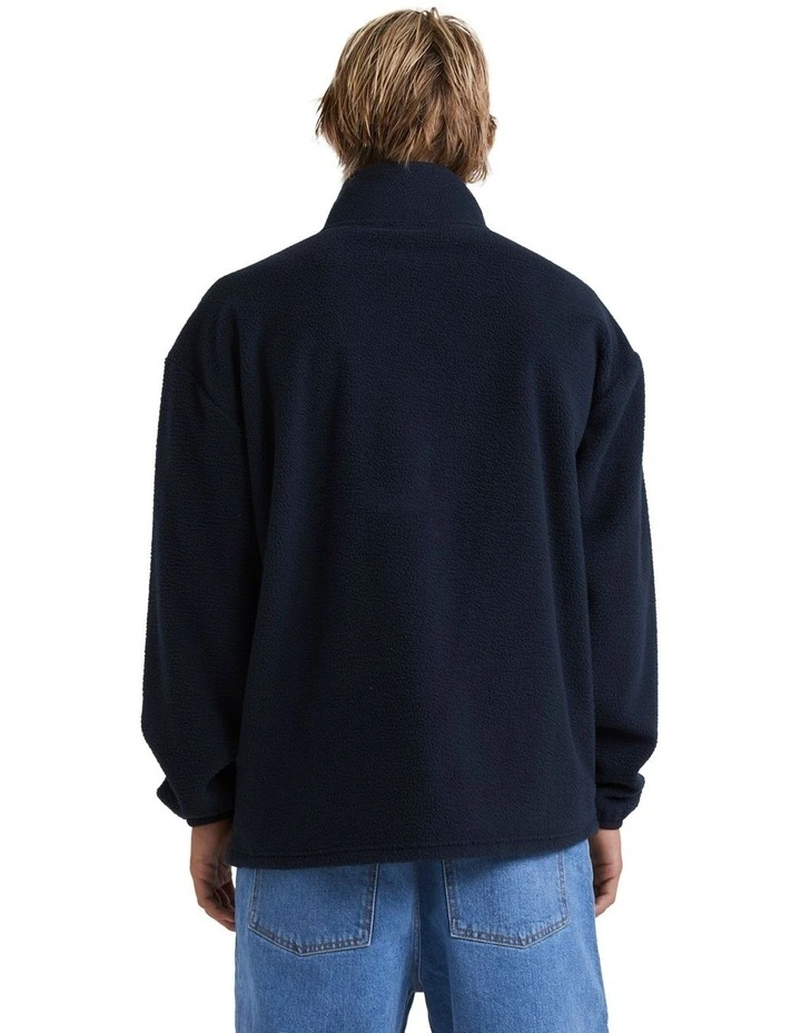 Saturn Half-Zip Sweatshirt in Black