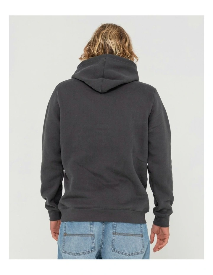 Boxed Out Logo Hood in Grey