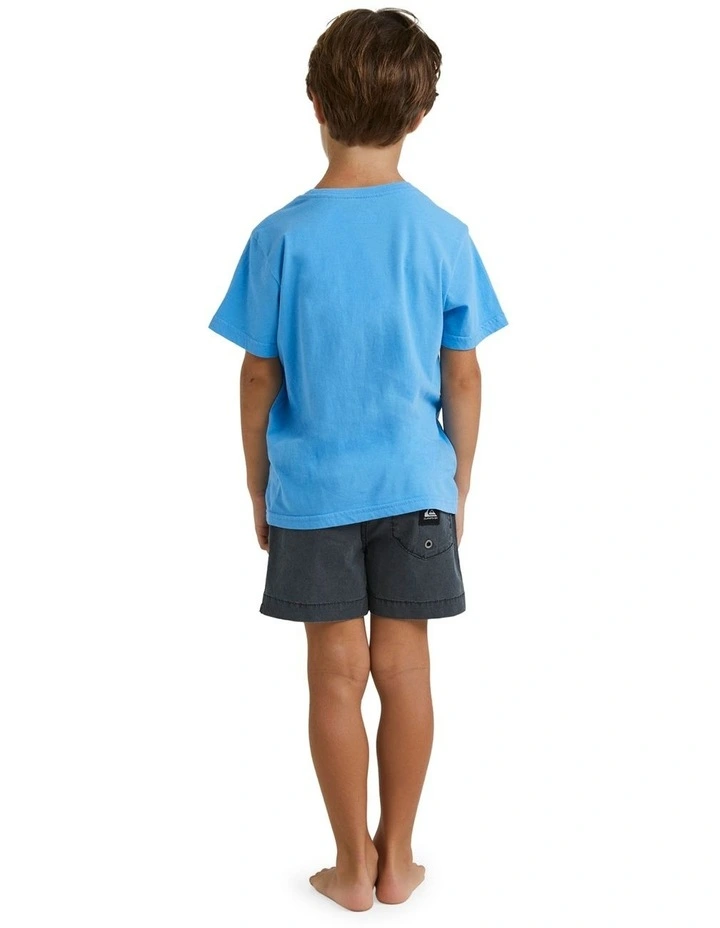 Shaka Bones T-shirt in Azure Blue