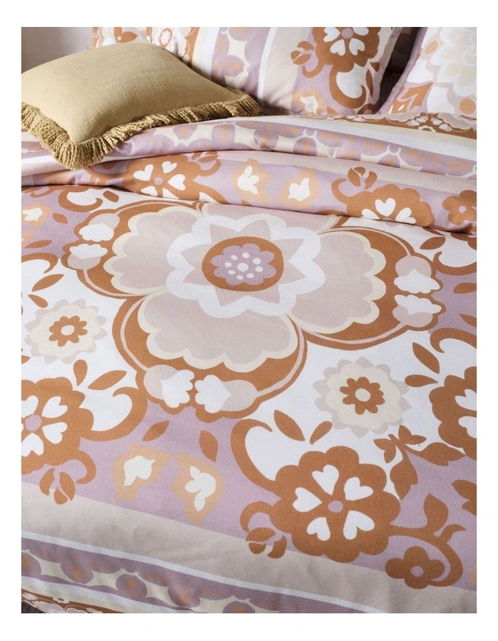 Paloma Quilt Cover Set in Lavender