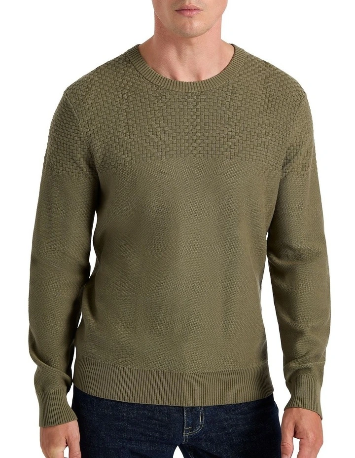 Albany Cotton Knit in Moss