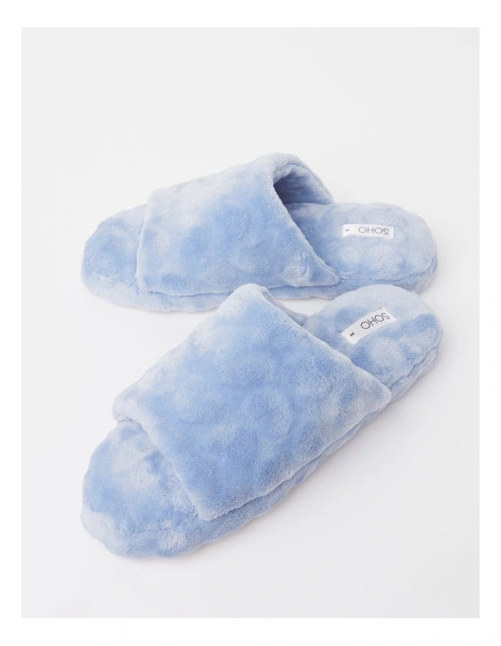 Heart Slipper in Baby Blue