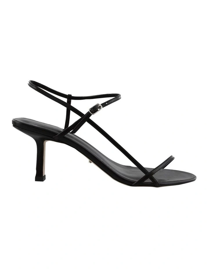 Caprice Black Kid Heels