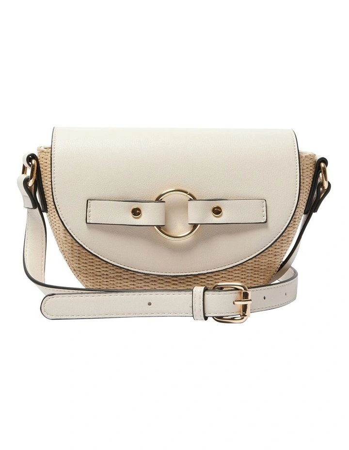 Gabe Bag in Ivory/Raffia