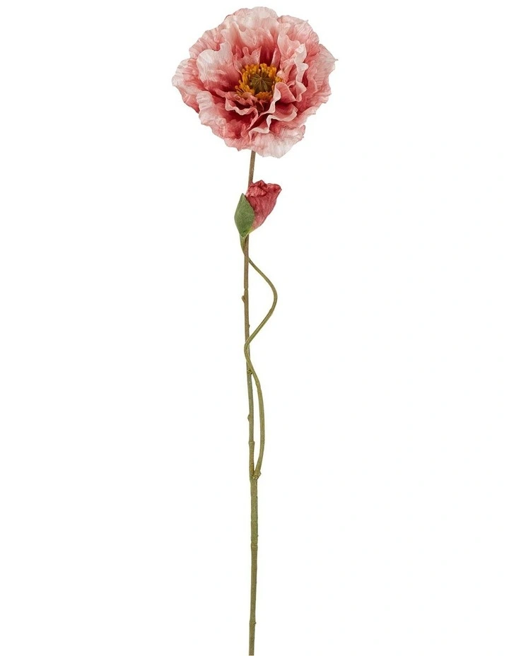 Poppy Stem 75cm in Pink