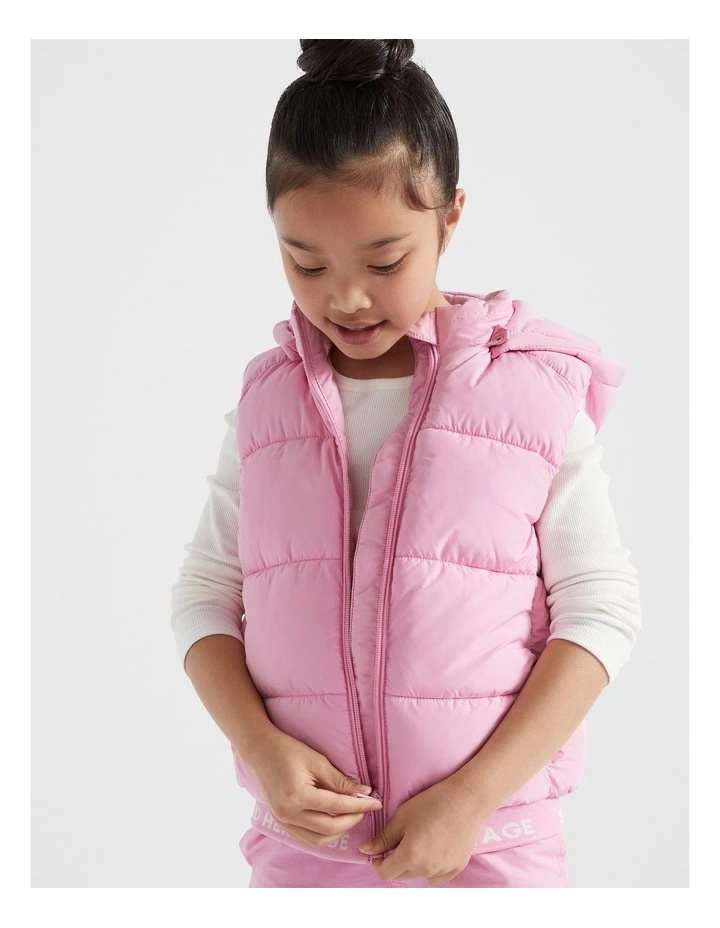 Core Logo Vest in Candy Pink