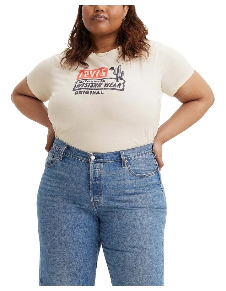 Graphic Classic Tee in Egret