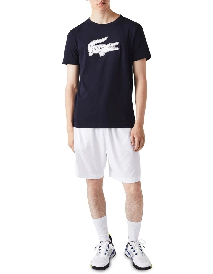 Big Croc Performance T-Shirt in Navy/White