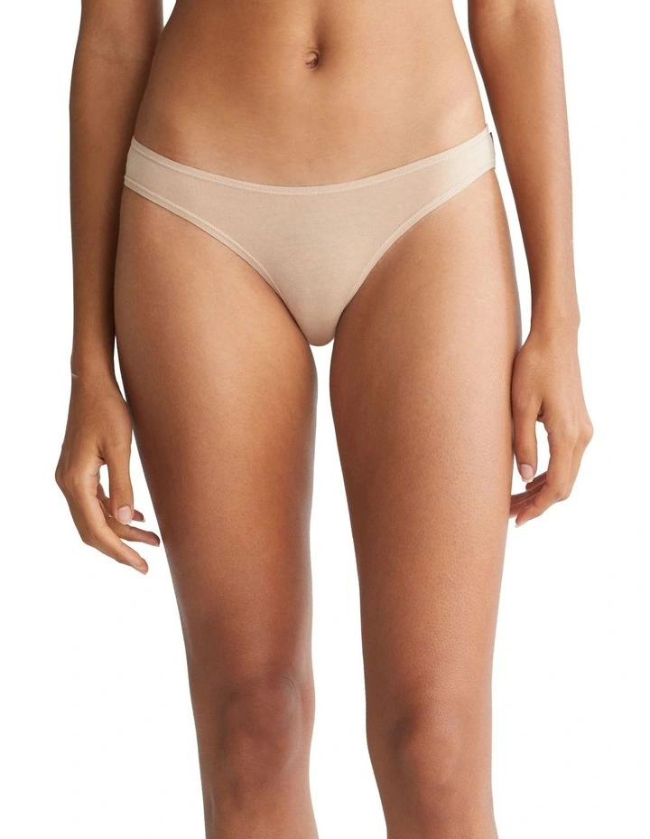 Ideal Cotton Bikini in Beige