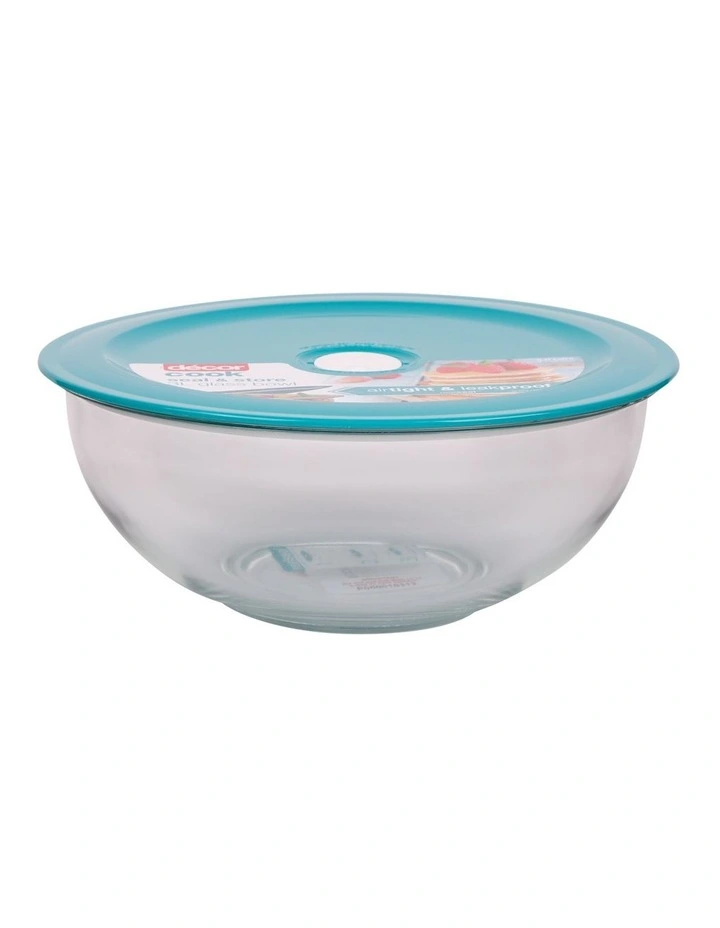 Seal & Store 3L Glass Bowl in Teal