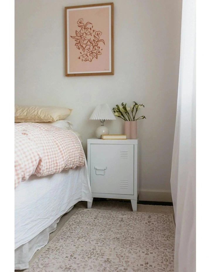 Map Washable Chenille Area Rug in Neutral