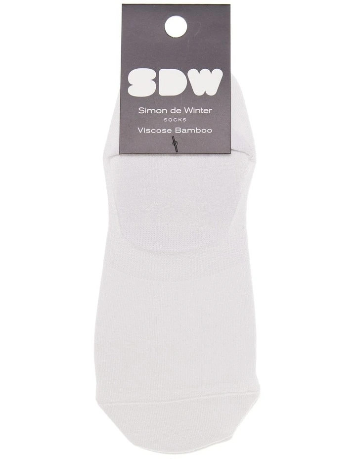 Plain Liner Socks 2 Pack in White