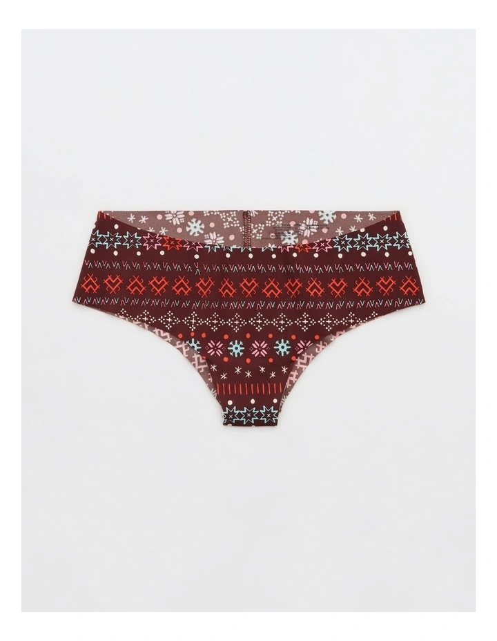 Aerie No Show Cheeky Underwear in Red
